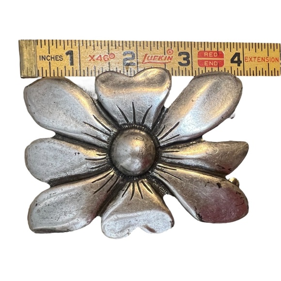 Antoniazzi Firenze Vintage Y2K Phoebe Floral Boho Chunky Statement Leather Belt main image 4